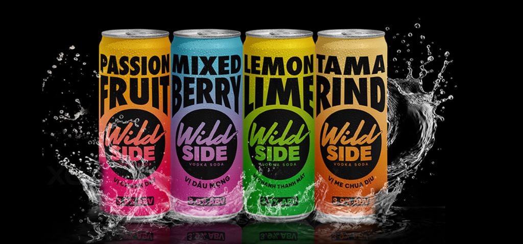 Discover 4 flavours Wildside Vodka Soda